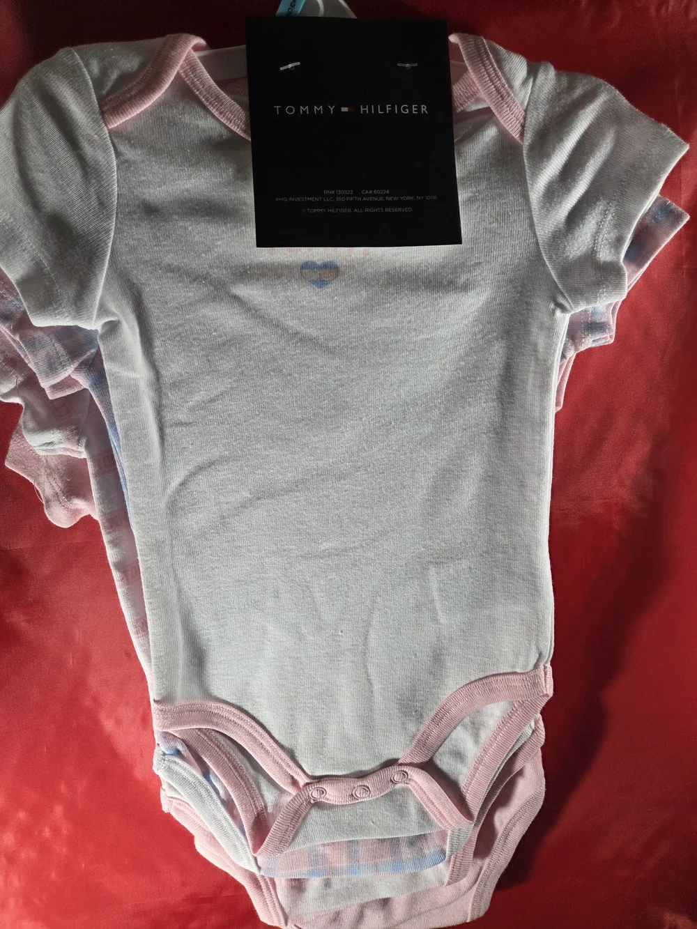 Tommy Hilfiger Baby Girls' Pink One-Piece Bodysuits - 4-Pack